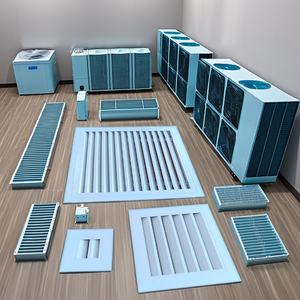 Modernes Design Luftstrom dekor HLK-Entlüftung abdeckung Aluminium-Seitenwand-Decken diffusor mit Luft schlitz öffnungen für den Büro einsatz - Product Image 6