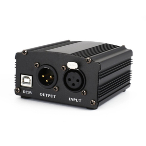 Fuente de alimentación Phantom USB de 48V, Mini micrófono, condensador, equipo de grabación, micrófono de mano cardioide, conector XLR, inalámbrico de Metal - Product Image 1