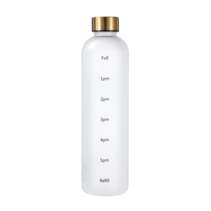 חותמת זמן 1 ליטר 32 אונקיות עמיד לדליפה טריטן BPA חינם השראה ספורט מוטיבציה חלבית בקבוק מים מפלסטיק עם סמן זמן