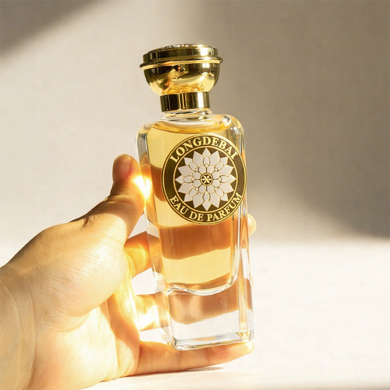 clear glass bottle