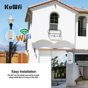 2km KuWFi Long Distance Wireless Bridge 5.8G 450Mbps Waterproof Point to Point Outdoor Cpe for Wifi Extender - Product Image 5