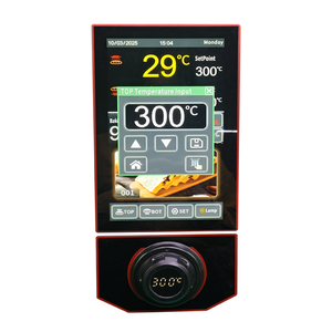 เทอร์โมสตัทหน้าจอสัมผัส LCD ขนาด 10 นิ้ว พร้อมปุ่มควบคุมอัจฉริยะสำหรับเตาอบ/เตาอบแบบตั้งพื้น ควบคุมอุณหภูมิ รองรับ OEM/ODM ปรับแต่งได้ วัสดุพลาสติก มาตรฐาน IP68 - Product Image 2