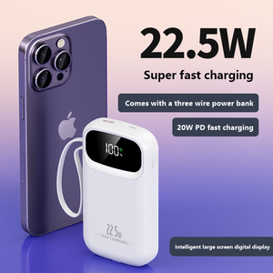 Factory Real Capacity QC+PD 3.0 <strong>Power</strong> <strong>Bank</strong> 20000mah Fast Charging Built in Cable High Capacity <strong>Power</strong> <strong>Bank</strong> 20000 Mah - Product Image 3