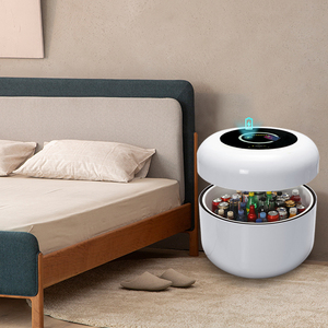 AC電源電気リフトアップミニスマート冷蔵庫コーヒーテーブルラウンドモダンスマートセンターコーヒーティーテーブル新製品の冷蔵庫付き - Product Image 2