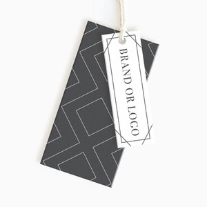 Proveedor de China, etiquetas colgantes de papel mate doble personalizadas baratas, etiquetas colgantes de ropa de papel personalizadas con cuerda - Product Image 2