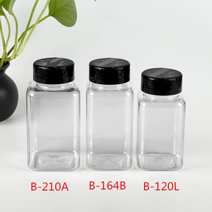 Lọ Gia Vị Muối Và Hạt Tiêu Vuông 2Oz Bằng Nhựa Giá Rẻ Có Nắp Mở Kép - Product Image 6
