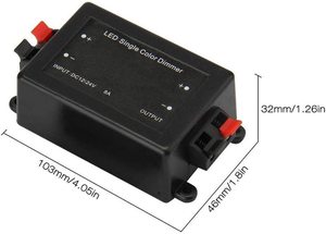 ESannシングルカラー8AワイヤレスRF433mhzリモートDC12V3キーライト調光器コントローラー - Product Image 3