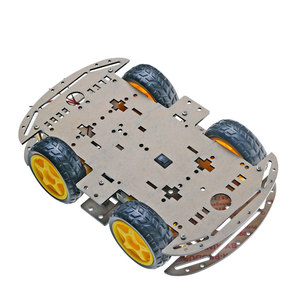 4WD Robot akıllı araç şasi kitleri siyah akrilik şasi kitleri için RC uzaktan kumanda robotik öğrenme seti oyuncaklar DIY meraklıları - Product Image 6