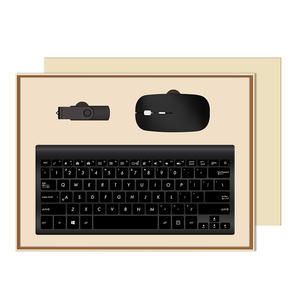 <strong>Computer</strong> Slim Wireless <strong>Keyboard</strong> and <strong>Mouse</strong> 3 in <strong>1</strong> Set Metal Gift Black Gaming Business Office Mini <strong>Mouse</strong> <strong>Keyboard</strong> Set - Product Image 6