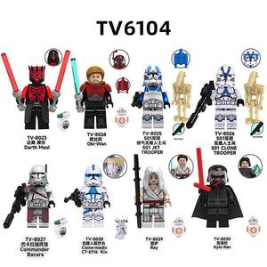 Tv6104 Darth maul ahsoka Clone Obi-WAN Trooper Rey nhựa xây dựng khối thiết lập cho trẻ em tự làm đồ chơi cho bé trai - Product Image 3