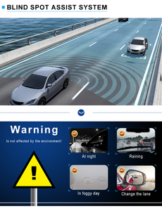 RADAR BLIND SPOT ASSISTANT DETECTION REVERSING AID SYSTEM BACK up RADAR PARKING <strong>SENSOR</strong> for CAR Blind Spot Detection System - Product Image 4