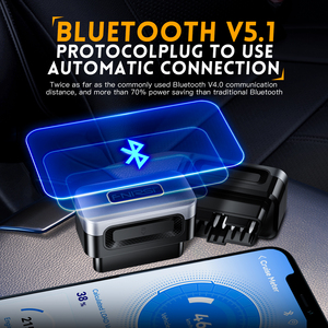 FNIRSIFD10車OBD2スキャナーコードリーダークリアエラーOBD診断ツールIOSAndroid BluetoothV5.1チェックエンジンライトカー修理 - Product Image 6