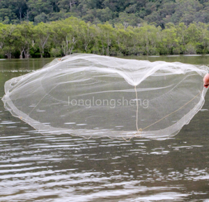 Rete da pesca a rete da lancio con coulisse a mano rete da lancio da 12 piedi - Product Image 4