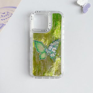 เคสโทรศัพท์มีสีลายผีเสื้อสำหรับ iPhone 16 15 PRO MAX 14 13 12 11เคสด้านหลังมือถือ - Product Image 4