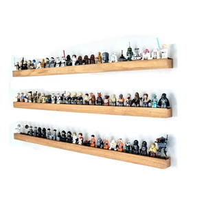 Mini con số hiển thị tường giá gỗ treo tường Minifigures hiển thị kệ gỗ <span class=keywords><strong>LEGO</strong></span> thanh kệ - Product Image 2