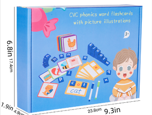 Parole giochi di ortografia giocattolo educativo per bambini che imparano l'ortografia giocattolo parole di vista in legno Flash carte di lettura lettere - Product Image 6
