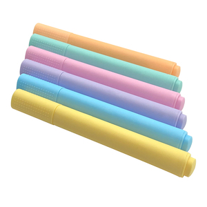 Free Sample Factory Custom Multicolour Light Colored Appearance <strong>Chisel</strong> Tip <strong>Highlighter</strong> <strong>Markers</strong> <strong>Marker</strong> Pens Set