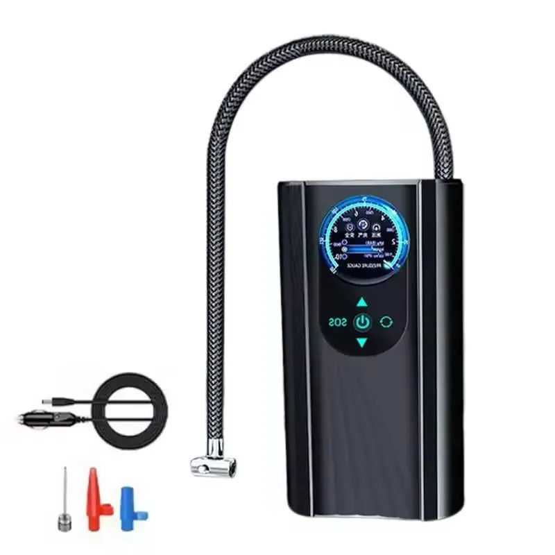 Inflador eléctrico Abs de 12V de alta calidad, compresor de aire Digital para coche, bomba automática, bomba de aire portátil para coche para inflar neumáticos