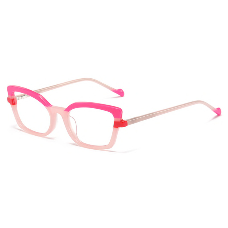 C4 Transparent pink and rose red