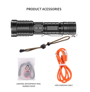 2021ใหม่ที่มีประสิทธิภาพมากที่สุดไฟฉาย LED ซูม USB ชาร์จยุทธวิธีแสงแฟลช XHP99ไฟฉาย18650 26650มือถือแสง - Product Image 6