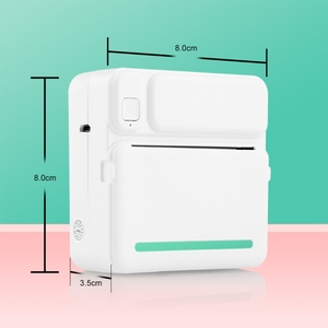 便宜的C19 200DPI无墨口袋打印机蓝色套装学生作业迷你打印机 - Product Image 1