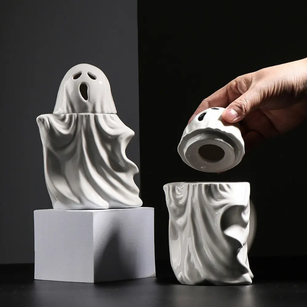 Mostro Spoof coppa di ceramica tridimensionale bianco fantasma tazza cartone animato regalo di Halloween