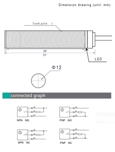 Induktiver Näherung sensor für abgeschirmten Metalls ensor schalter - Product Image 4