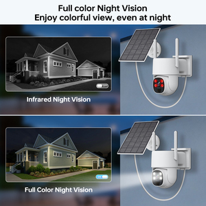 Kit DE SEGURIDAD inalámbrico solar de 4 canales y 4MP con detección de movimiento de Audio bidireccional Bullet Night Vision Cloud Data Storage-CCTV NVR System - Product Image 4