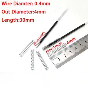 ボールペン用のカスタマイズされた亜鉛メッキばね鋼小さなコイル圧力ばねワイヤー直径0.4mm * 直径4mm * 長さ30mm - Product Image 2
