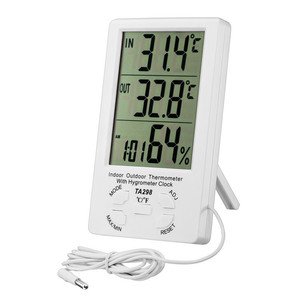 Medical Home Office Room ABS Temperature Measurement -40-70&#8451; Humidity 10% -99% <strong>Large</strong> LCD Screen Clock Thermometer <strong>Hygrometer</strong> - Product Image 5