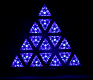 Lightingcosmos Pyramid Dj Lights RGBA <strong>Led</strong> Club Triangular Stage Light Retro Triangle <strong>Led</strong> Matrix Lamps - Product Image 5
