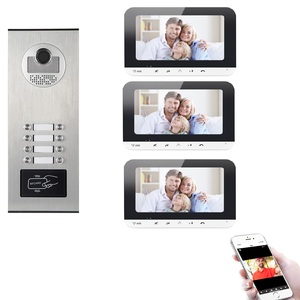 <strong>2</strong> Wire Multi Apartments Building Intelligent <strong>Intercom</strong> <strong>System</strong> Doorbell,Dual <strong>Way</strong> Video <strong>Intercom</strong> Campainha Porteiro Monitor Set - Product Image 1