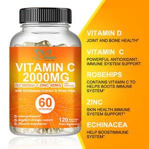 Les capsules de vitamine <span class=keywords><strong>C</strong></span> 2000MG d'ODM d'OEM soutiennent le système immunitaire sain - Product Image 4