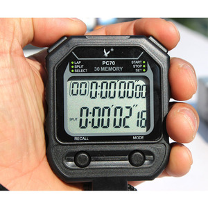 Cronometro da Record 20 ricordi sul giro Modulare tempo con contacolore e orologio da calendario con allarme per allenatori sportivi e arbitri - Product Image 3