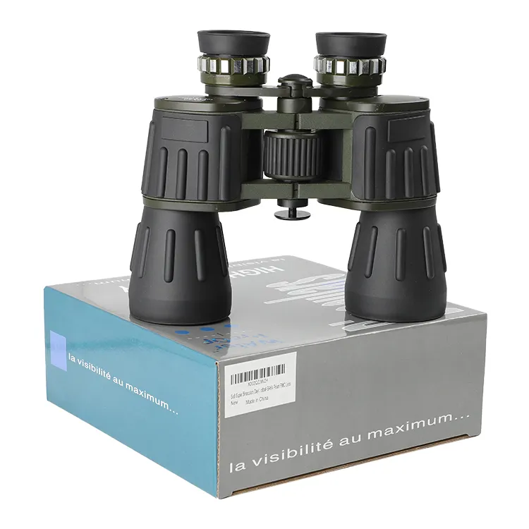 50X60 HD 큰 접안경 녹색 옥외 관광 두눈 & 망원경