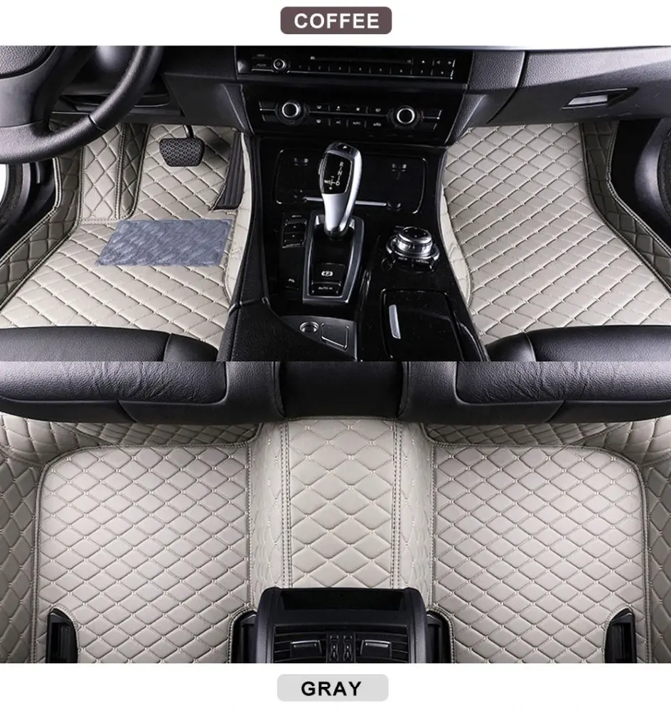 Auto Interieur Zubehör 2022 Fuss matte Wasserdicht 5D Custom Im Matte Leder Auto Matten Boot Kofferraum Liner für Mercedes Benz BMW Audi