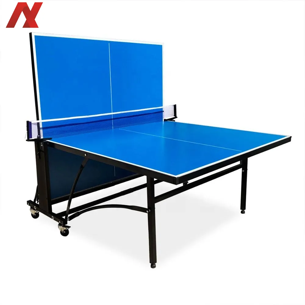 Nai Pin Standaard Blauw Mdf Staal Indoor Opvouwbare Tafeltennis Pingpong
