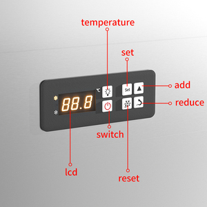 Bàn Làm Việc Hai Nhiệt Độ Tủ Lạnh Bàn Làm Bánh Pizza Tủ Đông Làm Việc Bằng Thép Không Gỉ Tủ Lạnh Ngang Có Đèn - Product Image 4