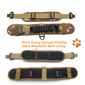 <span class=keywords><strong>Collar</strong></span> de perro táctico de lujo personalizado de 16 "-27" 2,5 "grueso y resistente para perros con parche de bucle - Product Image 6