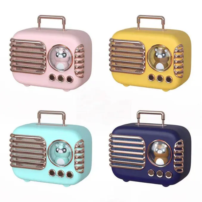 Cartone Retro altoparlante Radio Subwoofer Wireless altoparlante animale Mini musica portatile all'aperto lettore Radio Audio per telefoni portatili