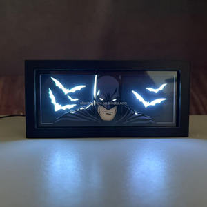 Bat người đàn ông nghệ thuật giấy khắc ánh sáng kỳ nghỉ bên món quà cạnh giường ngủ ánh sáng ban đêm trang trí nội thất nhựa khung ảnh món quà tốt nhất - Product Image 1