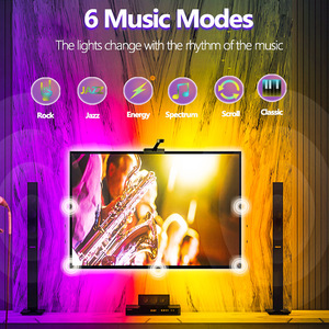 3,8 m Rolle 12,5 Fuß 12 V IP 20 RGBIC 55-65 Zoll WLAN-App-Steuerung intelligenter immersiver LED-TV-Bandhintergrundbeleuchtung mit Kamera - Product Image 3