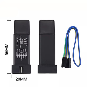 MCU STC 51 mikrodenetleyici indirici otomatik programcı/3.3V 5V evrensel/çift voltaj USB TTL indir kablosu