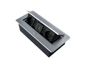 Multi-Sockel Multifunktions-Tischs teckdose mit 2 italienischen Steckdosen mit 2 USB - Product Image 1
