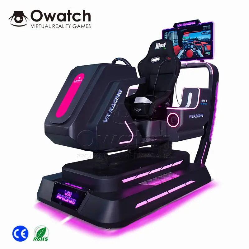 Owatch เครื่องเกม VR 9D ความบันเทิงในร่มราคาจำลองการขับรถ F1