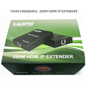 200M HDMI KVM扩展器，带1080P 60hz音频，通过IP 5e/6类以太网HDMI RJ45局域网以太网接收器和发射器 - Product Image 5