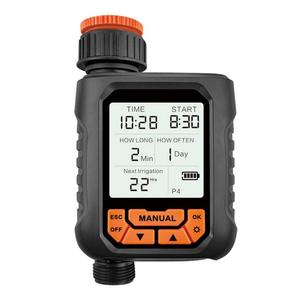 Timer acqua esterna per irrigatore 1 presa grande schermo LCD Timer di irrigazione programmabile per giardino manuale prato - Product Image 4