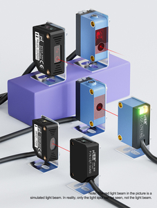 Sensor fotoeléctrico de larga distancia, tipo de reflexión difusa, detección láser cuadrada, JIMOU - Product Image 3