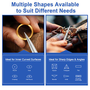 Kim Cương Tập Tin Thiết Lập Bán Buôn Dụng Cụ Cầm Tay Carbon Thép Không Có Biến Dạng Kim Cương Kim Tập Tin - Product Image 4