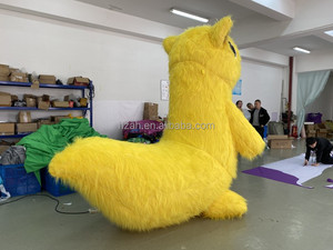 Tùy chỉnh màu vàng sang trọng Inflatable Rái cá bơm hơi khổng lồ Lutra mô hình Inflatable Rái cá phim hoạt hình bóng - Product Image 3